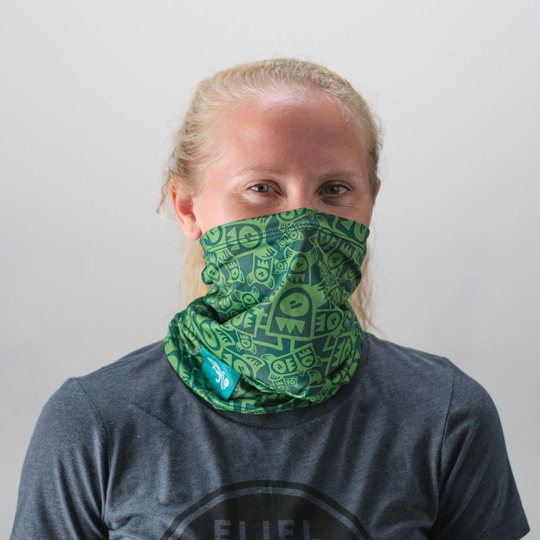 Squid Neck Gaiter - Green Chunz