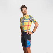 Men's Campfire Solana Cycling Jersey - Mustard Plaid