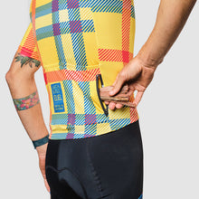 Men's Campfire Solana Cycling Jersey - Mustard Plaid