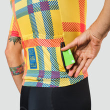 Men's Campfire Solana Cycling Jersey - Mustard Plaid