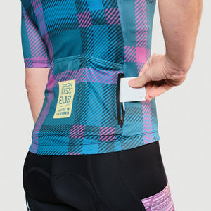 Women's Campfire Solana Cycling Jersey - Plaid